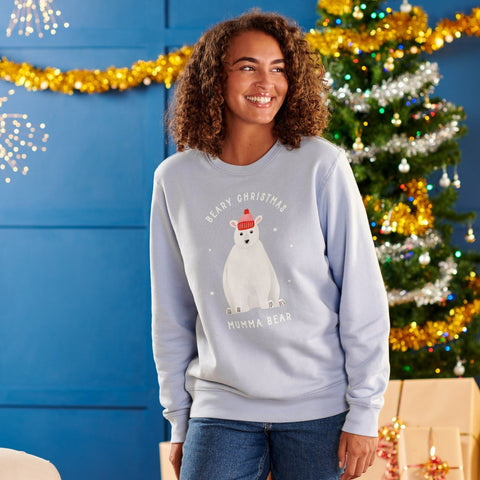 Oakdene Designs Christmas Jumper Personalised Polar Bear Family Adult Christmas Jumper