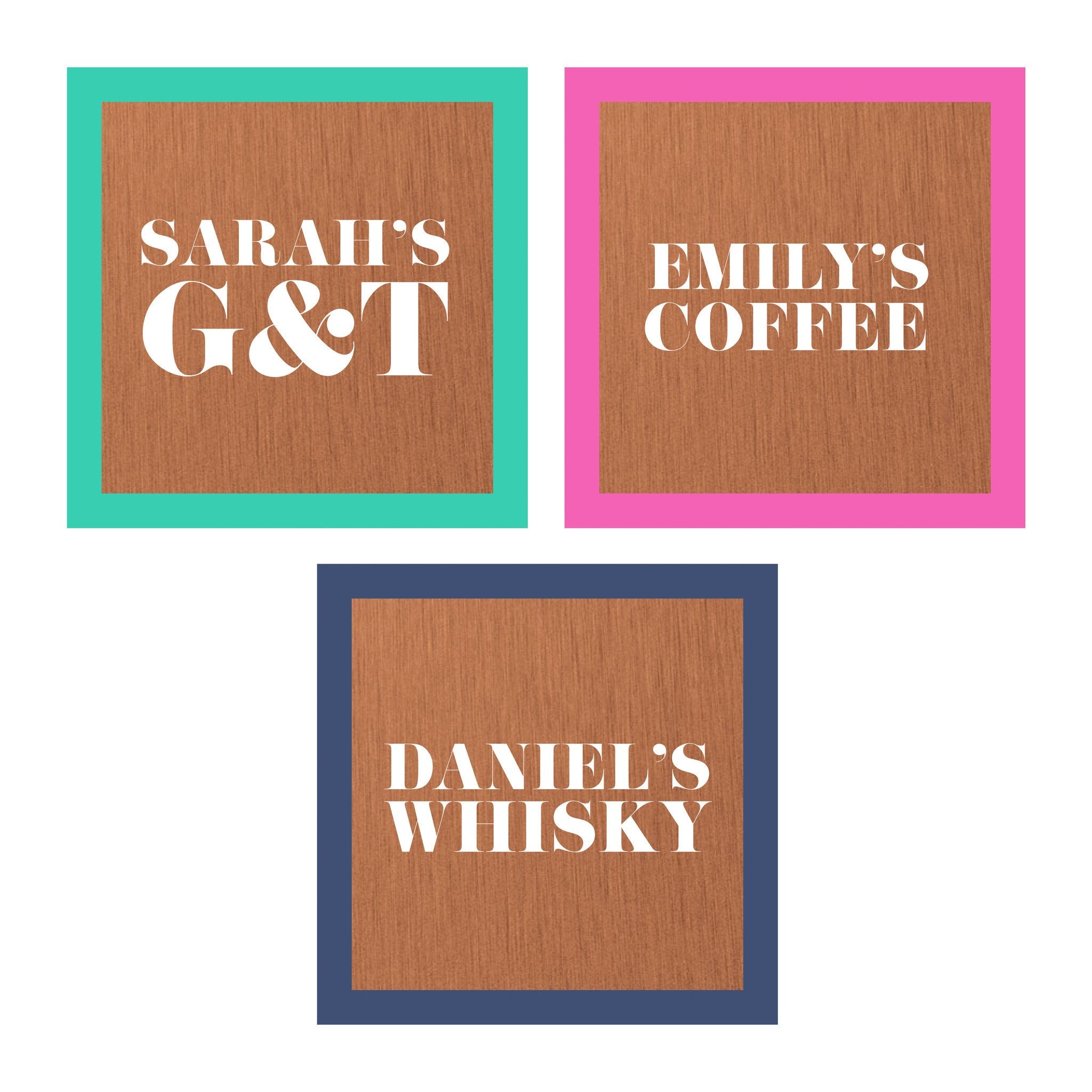 Oakdene Designs Coasters Personalised Solid Copper Drink Coaster