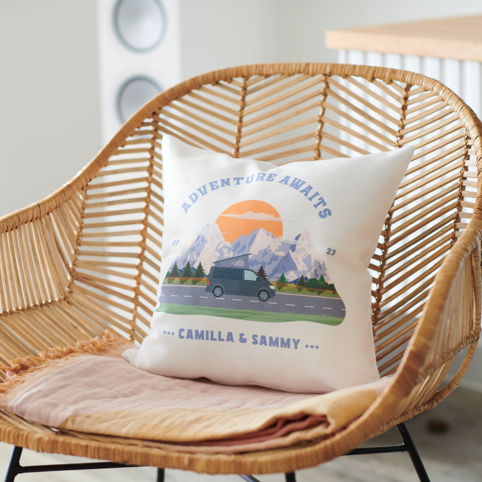 Oakdene Designs Cushions Personalised Motorhome Adventure Cushion