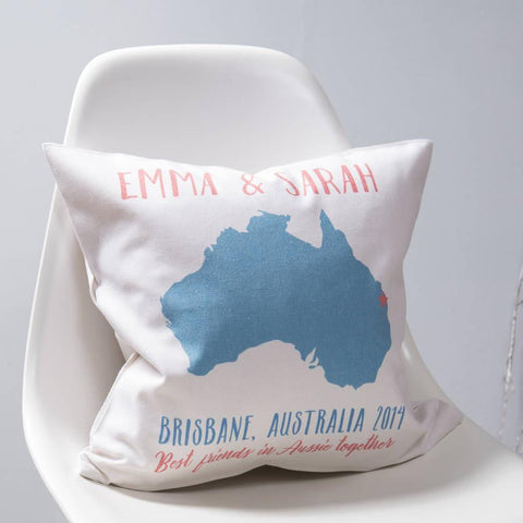 Oakdene Designs Cushions Special Location Map Cushion