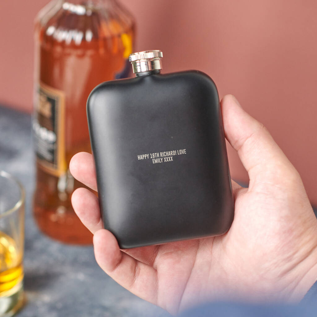 Oakdene Designs Food / Drink Personalised 18th Birthday Name and Year Hip Flask