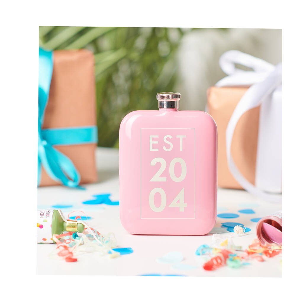 Oakdene Designs Food / Drink Personalised 18th Birthday Year Hip Flask