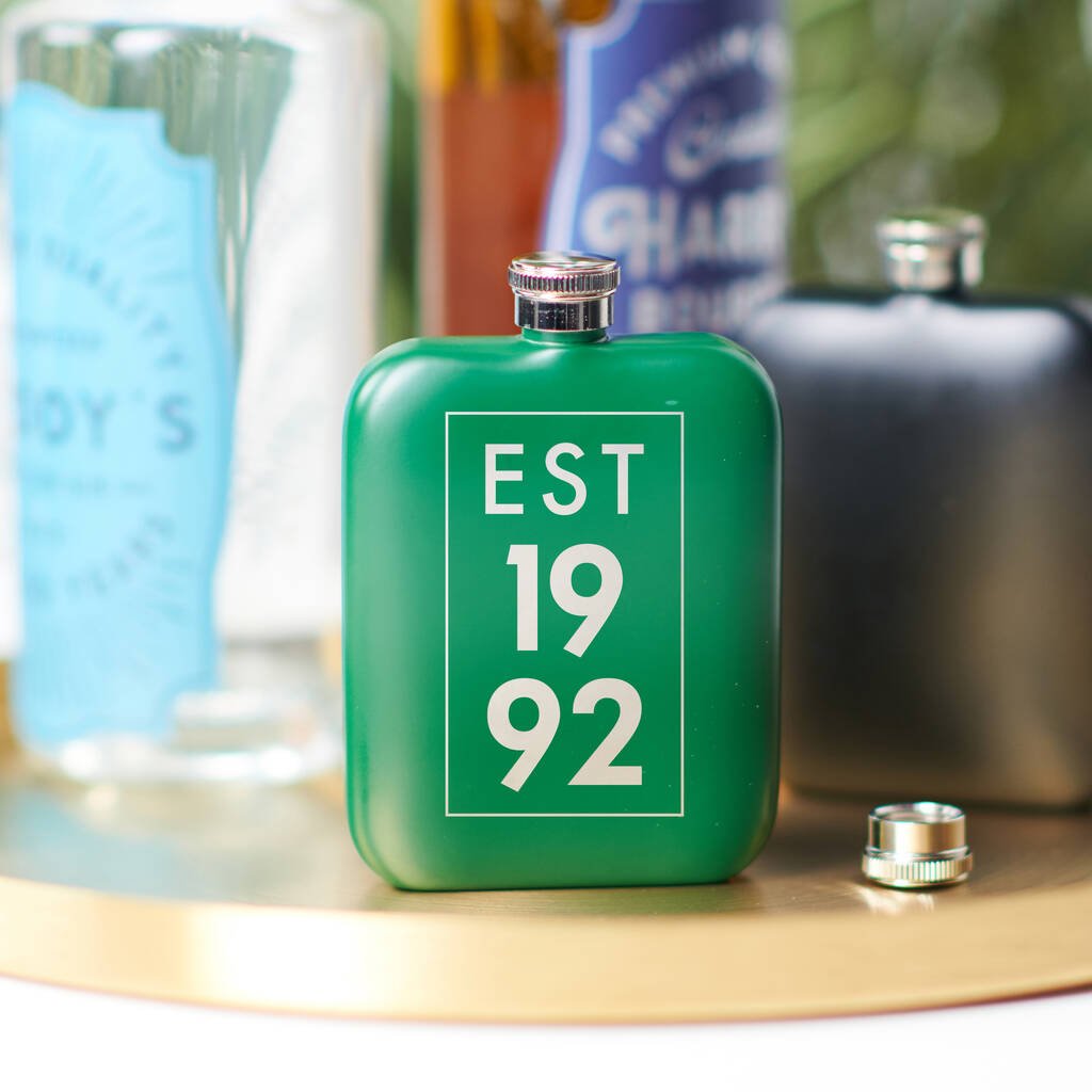 Oakdene Designs Food / Drink Personalised 30th Birthday Year Hip Flask