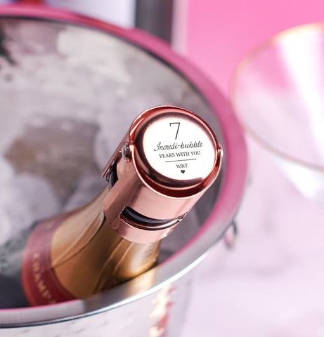 Oakdene Designs Food / Drink Personalised Anniversary Luxe Champagne Stopper