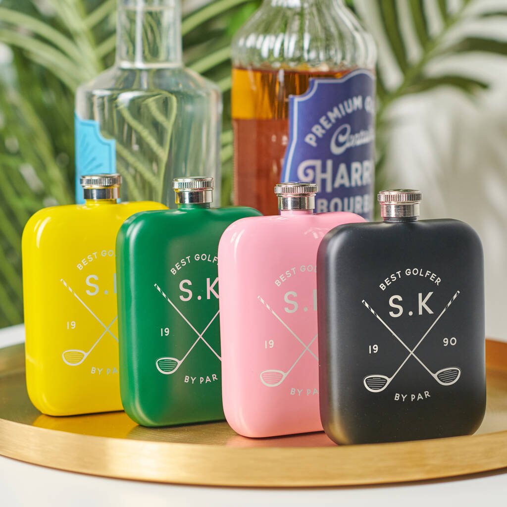 Oakdene Designs Food / Drink Personalised Best Golfer Hip Flask