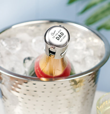 Oakdene Designs Food / Drink Personalised 'Cheers Dad' Luxe Champagne Stopper