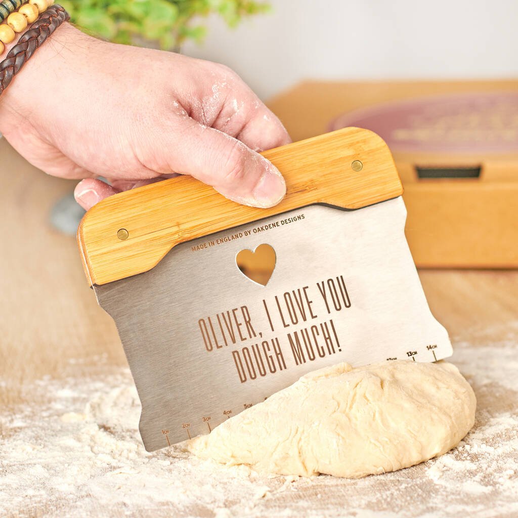 Oakdene Designs Food / Drink Personalised Couples Dough Scraper