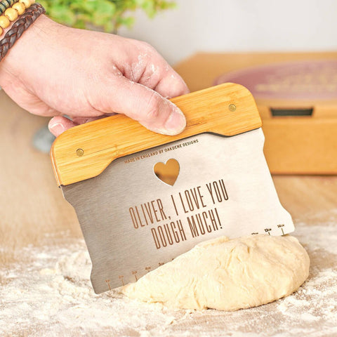 Oakdene Designs Food / Drink Personalised Couples Dough Scraper