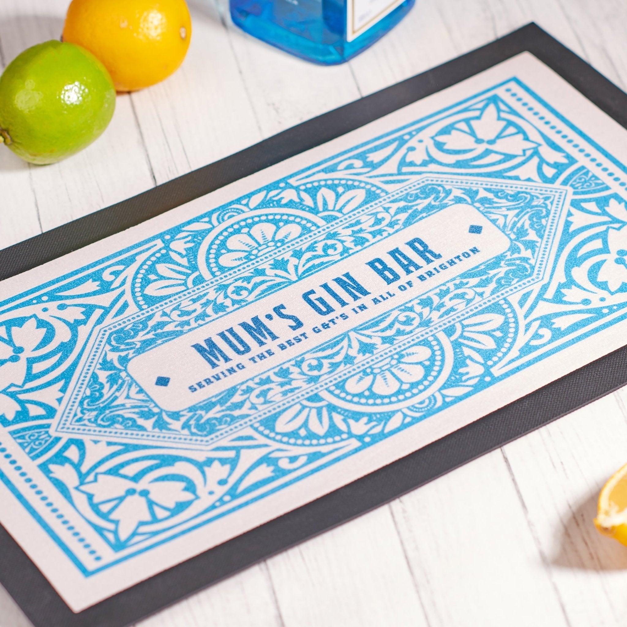 Oakdene Designs Food / Drink Personalised Gin Bar Runner