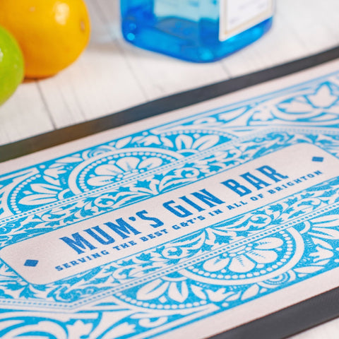 Oakdene Designs Food / Drink Personalised Gin Bar Runner