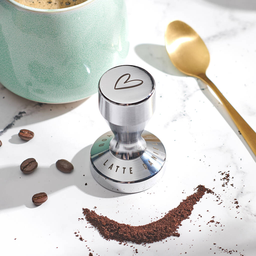 Oakdene Designs Food / Drink Personalised I Love You A Latte Coffee Tamper