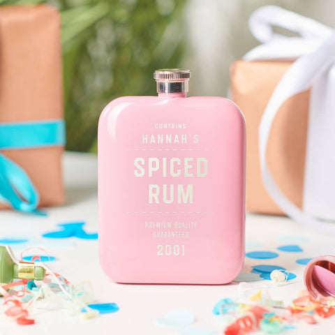 Oakdene Designs Food / Drink Personalised Modern Hip Flask