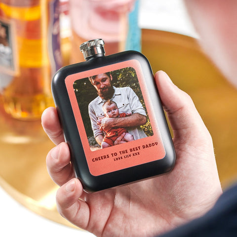 Oakdene Designs Food / Drink Personalised Photo Hip Flask