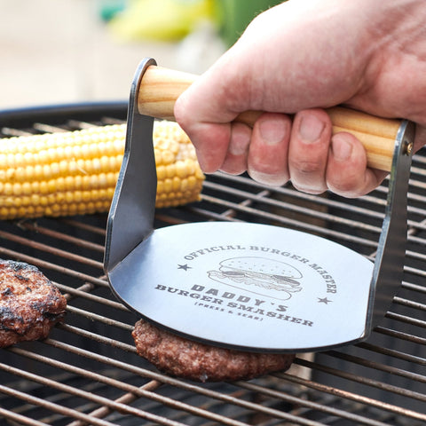 Oakdene Designs Food / Drink Personalised Solid Steel Burger Smasher