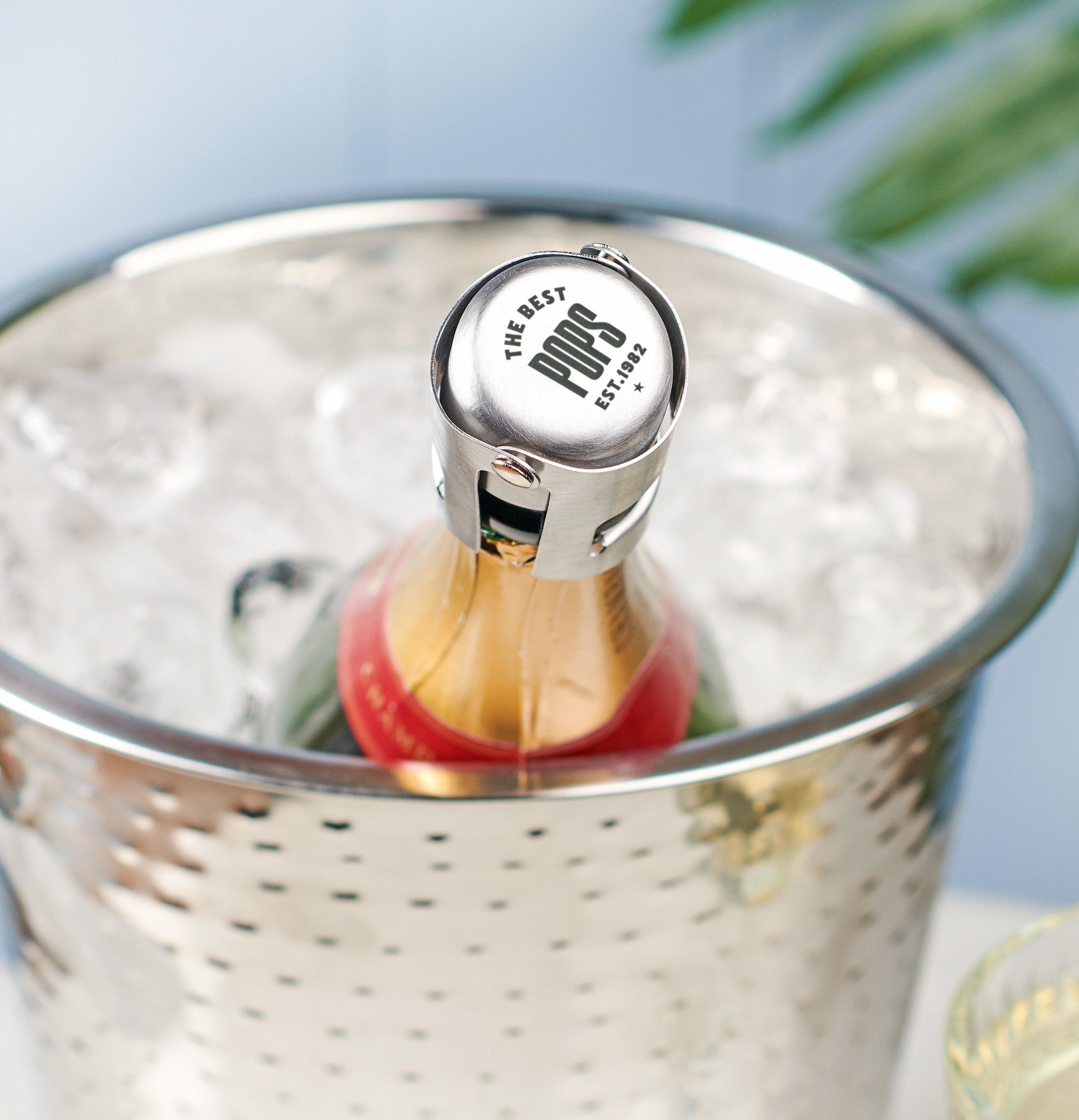 Oakdene Designs Food / Drink Personalised 'The Best Pops' Luxe Champagne Stopper