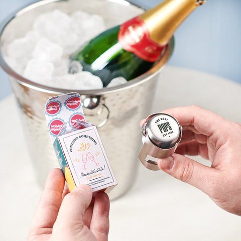 Oakdene Designs Food / Drink Personalised 'The Best Pops' Luxe Champagne Stopper