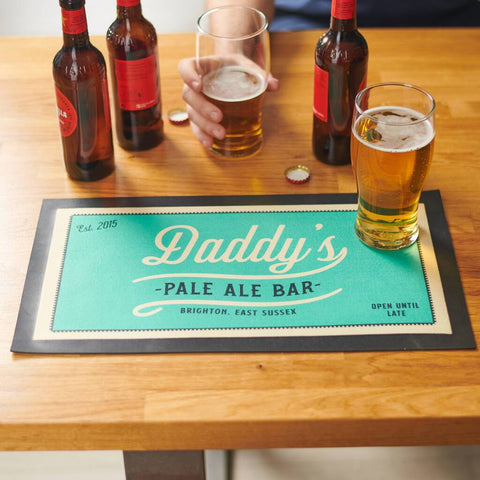 Oakdene Designs Food / Drink Personalised Vintage Style Drinks Bar Runner