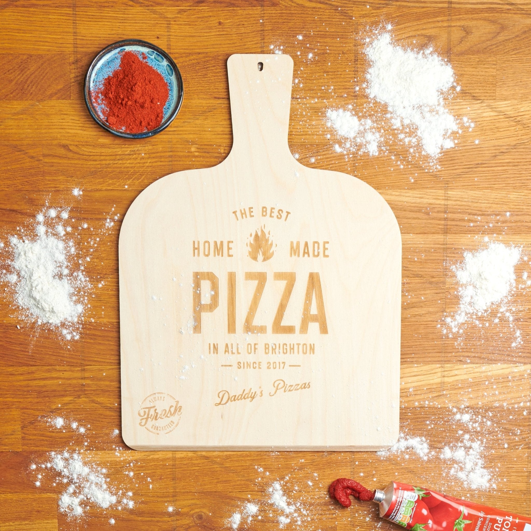 Oakdene Designs Food / Drink Personalised Wooden Pizza Peel