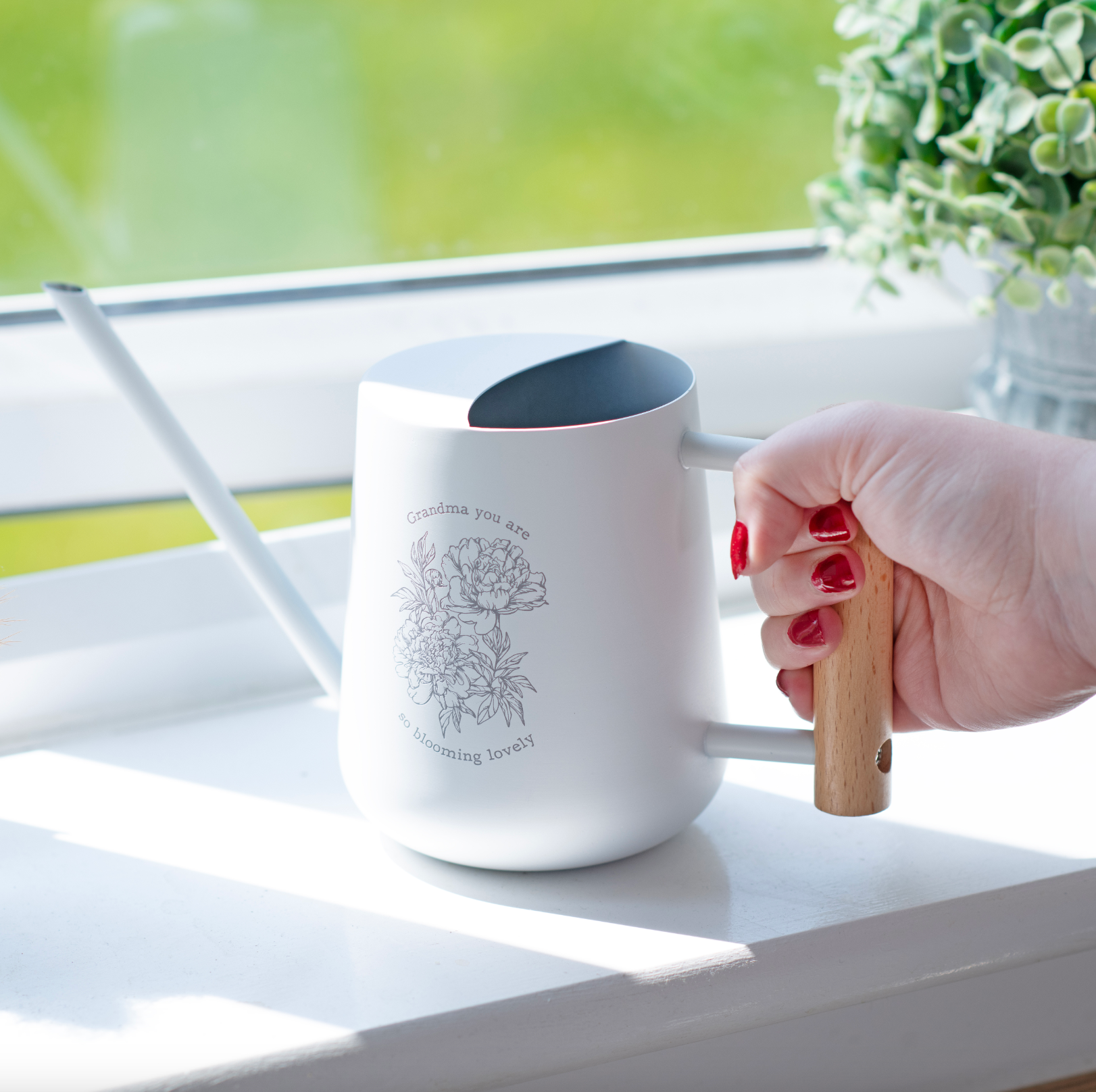 Oakdene Designs Garden Personalised 'Blooming Lovely' Indoor Watering Can