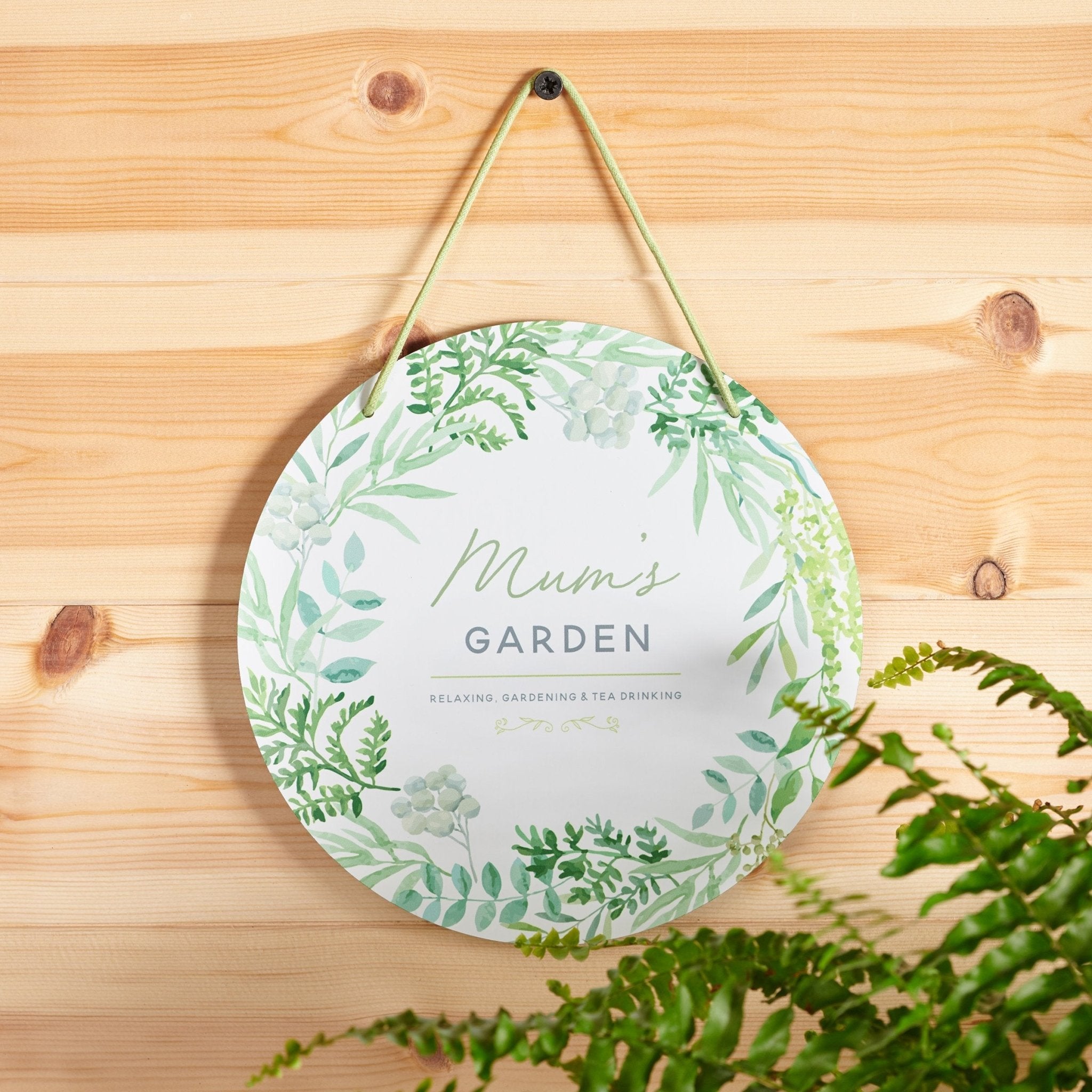 Oakdene Designs Garden Personalised Round Metal Garden Sign