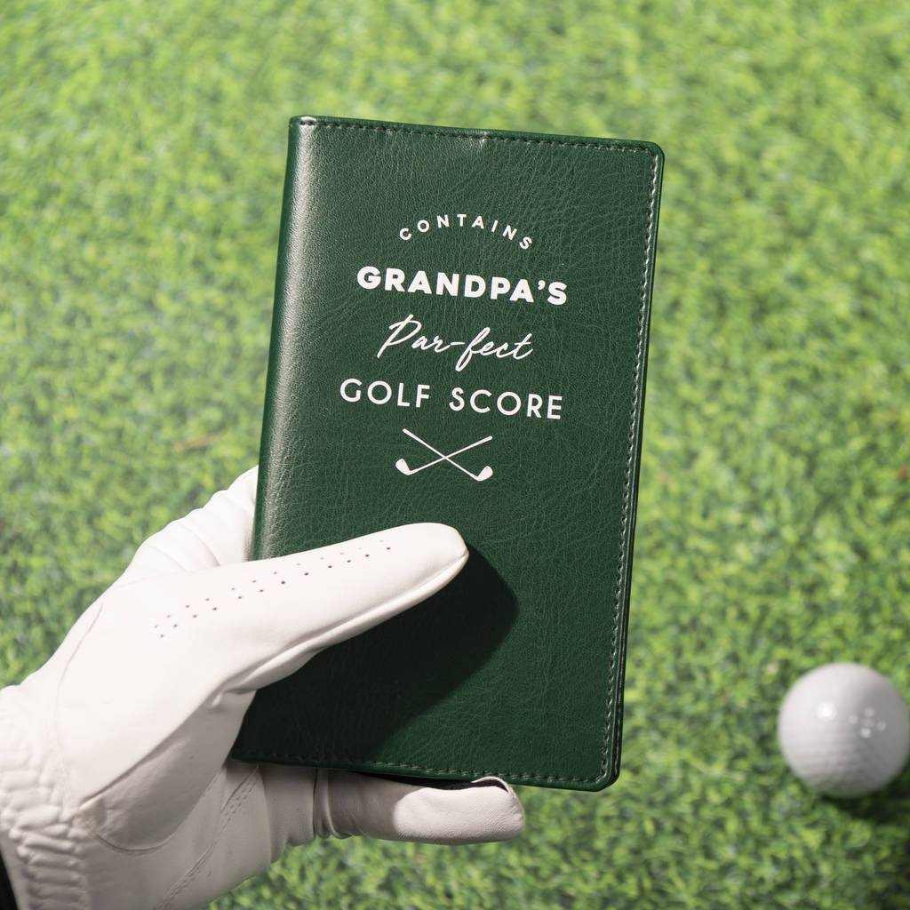 Oakdene Designs Golf Accessories Personalised Golf Score Card Holder