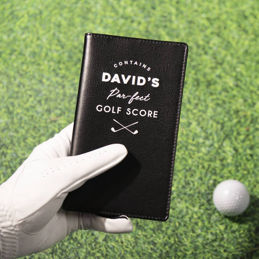 Oakdene Designs Golf Accessories Personalised Golf Score Card Holder