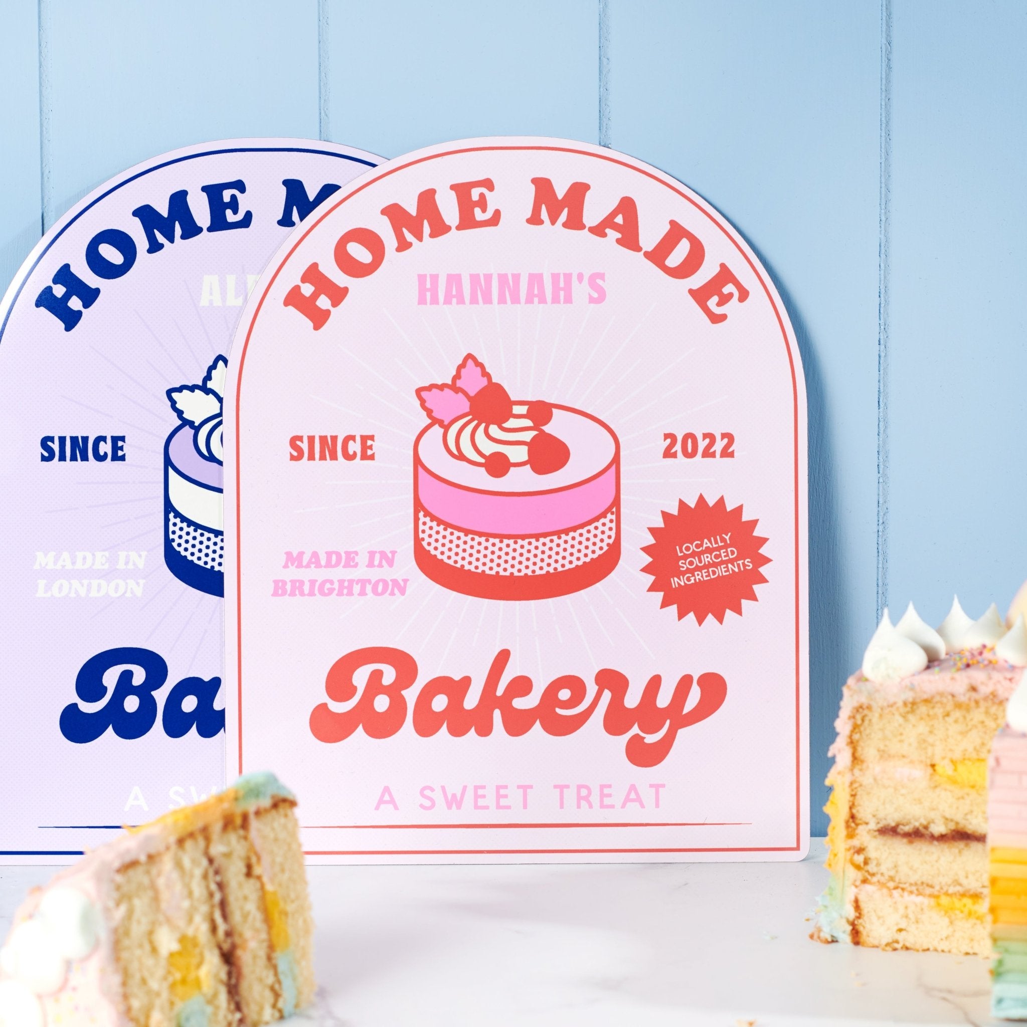 Oakdene Designs Home Decor Personalised Bakery Patisserie Metal Sign