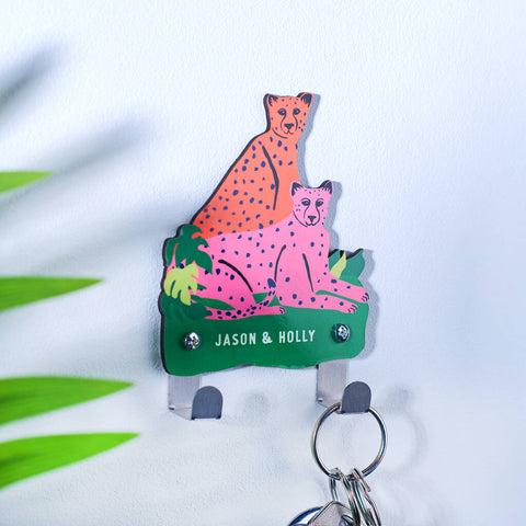 Oakdene Designs Home Decor Personalised Couples Animal Key Hook