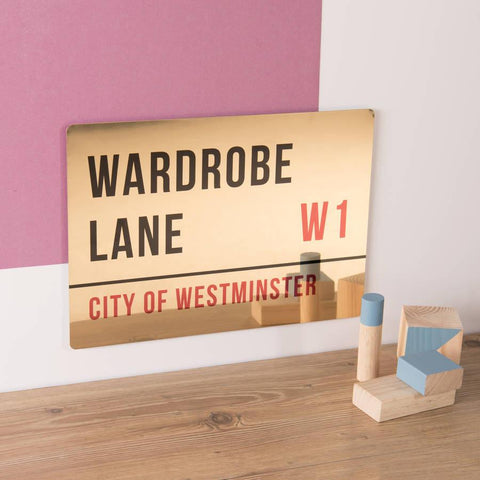 Oakdene Designs Home Decor Personalised Metallic London Street Sign