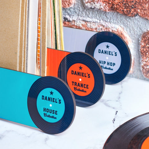 Oakdene Designs Home Decor Personalised Vinyl Record Music Dividers