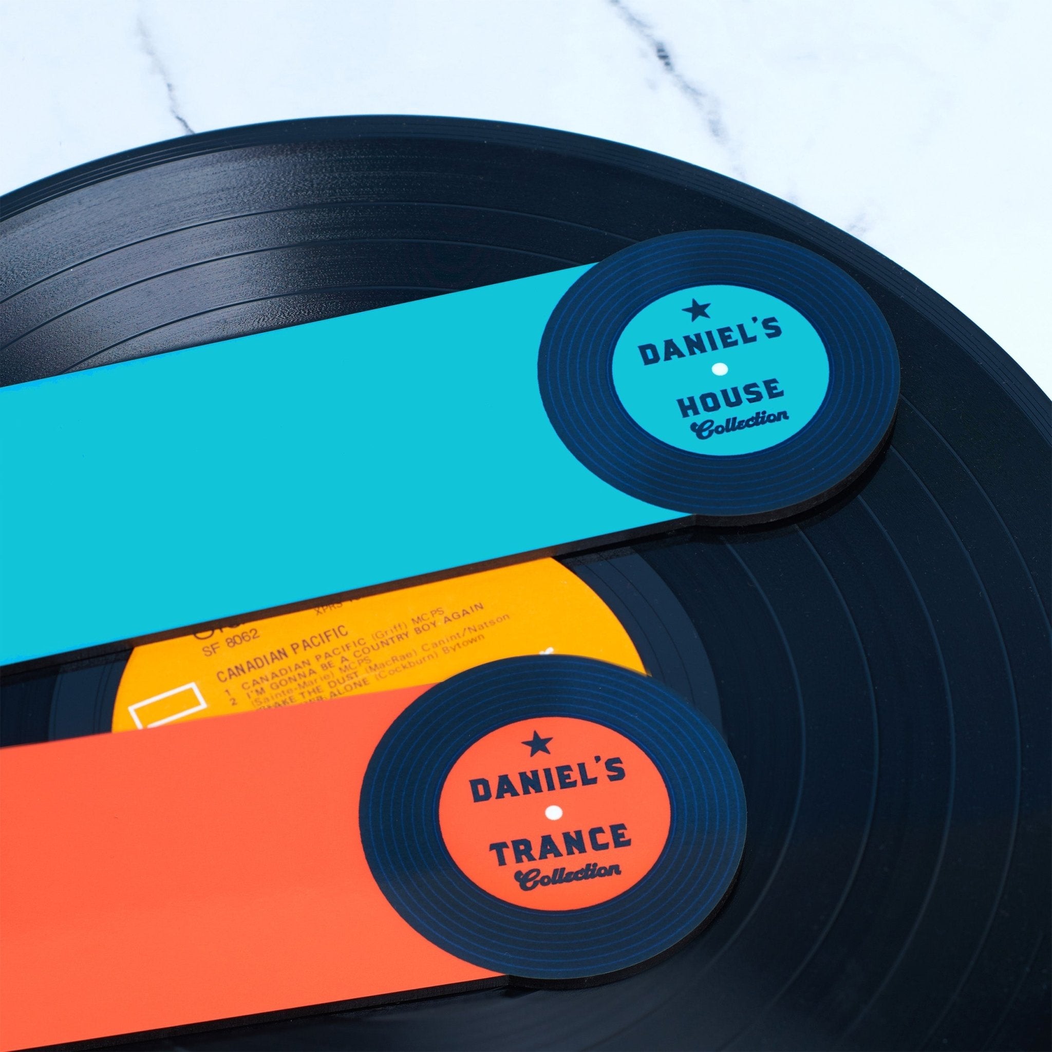 Oakdene Designs Home Decor Personalised Vinyl Record Music Dividers