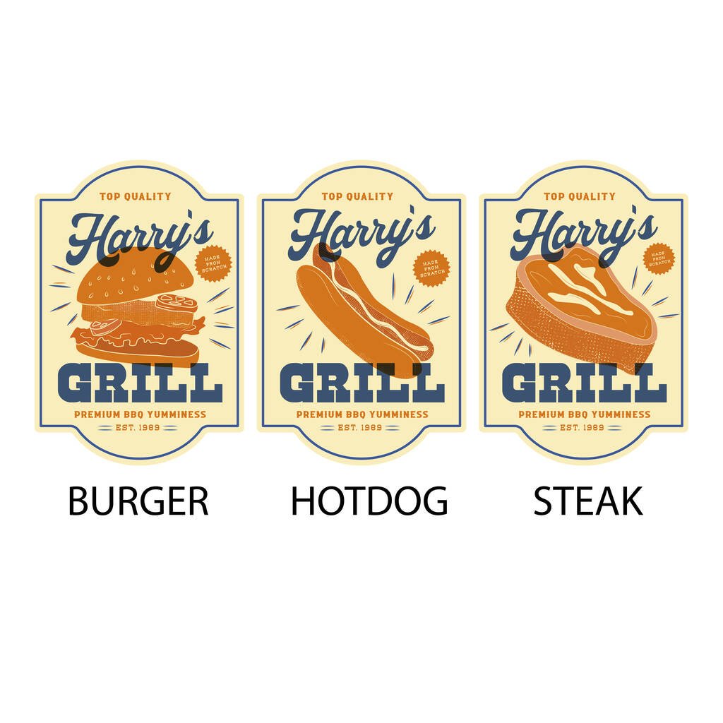 Oakdene Designs Home Decor Personalised Wooden BBQ Sign