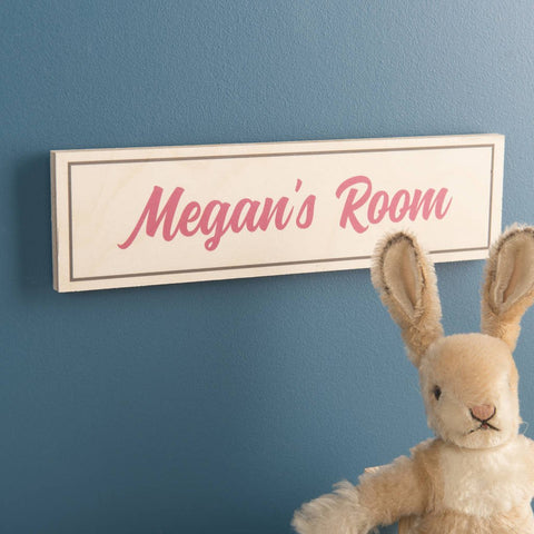 Oakdene Designs Home Decor Personalised Wooden Room Name Sign