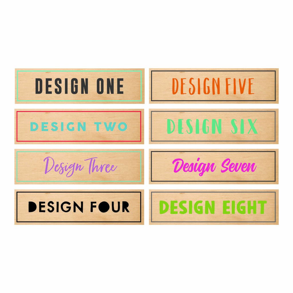 Oakdene Designs Home Decor Personalised Wooden Room Name Sign