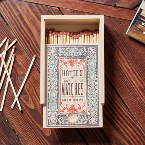 Oakdene Designs Keepsakes & Tokens Personalised Art Deco Style Large Matchbox