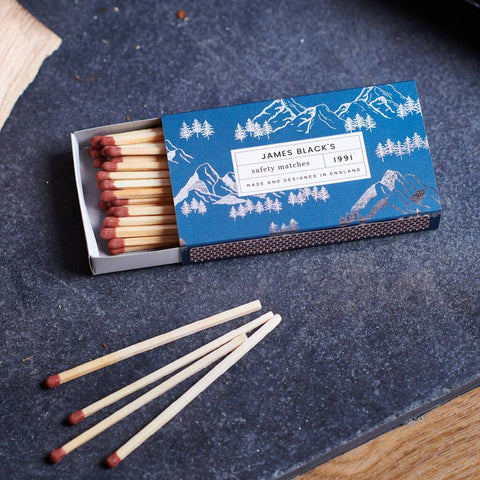 Oakdene Designs Keepsakes & Tokens Personalised Foiled Mountains Matchbox And Matches