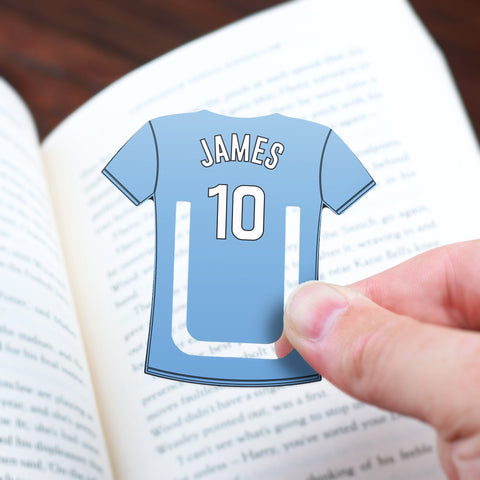 Oakdene Designs Keepsakes & Tokens Personalised Football Team Mini Bookmark