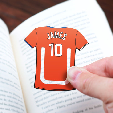 Oakdene Designs Keepsakes & Tokens Personalised Football Team Mini Bookmark