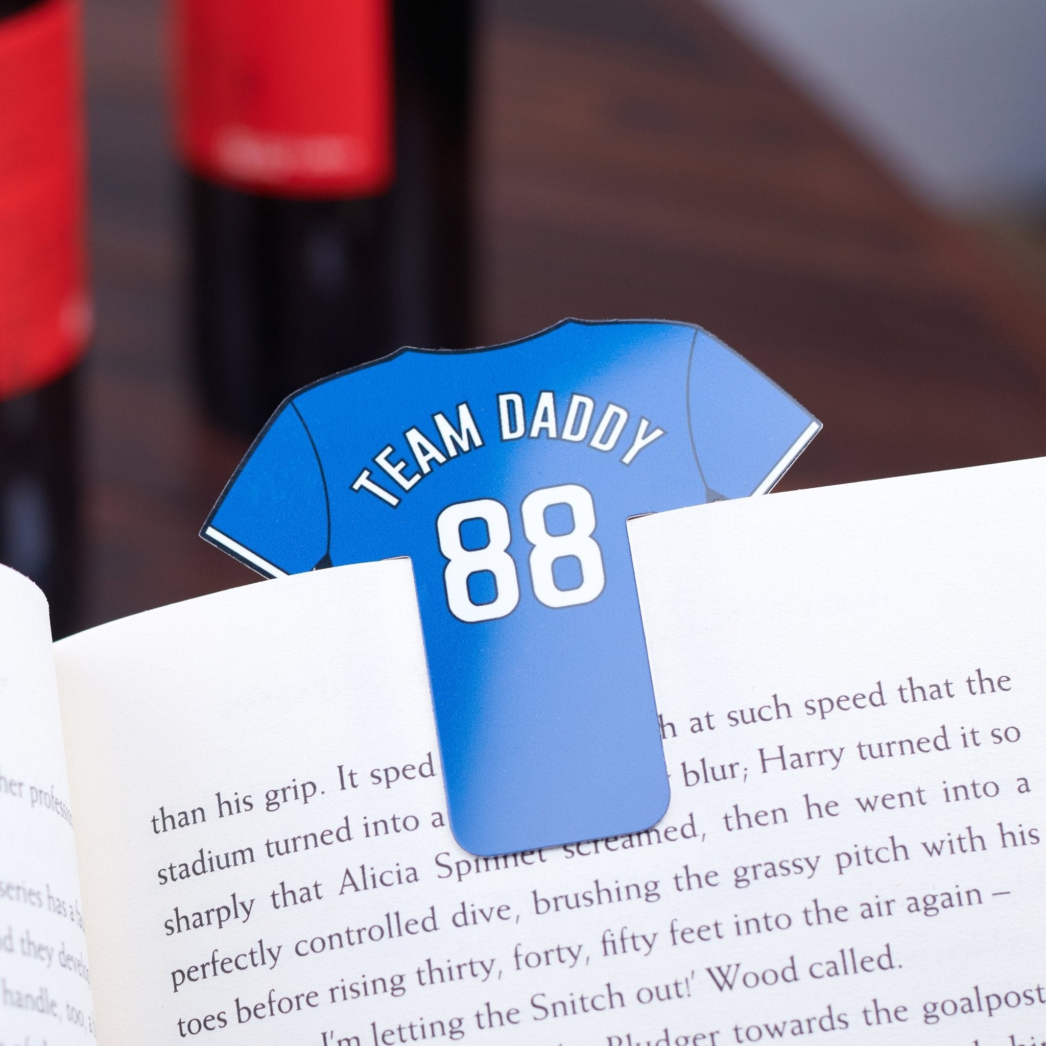 Oakdene Designs Keepsakes & Tokens Personalised Football Team Mini Bookmark