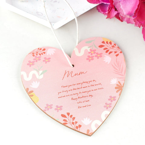 Oakdene Designs Keepsakes & Tokens Personalised Keepsake Plywood Heart