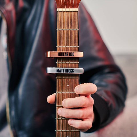 Oakdene Designs Keepsakes & Tokens Personalised Metal Guitar Capo