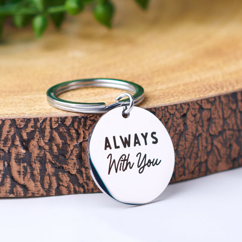 Oakdene Designs Keyrings Personalised Always With You Keyring