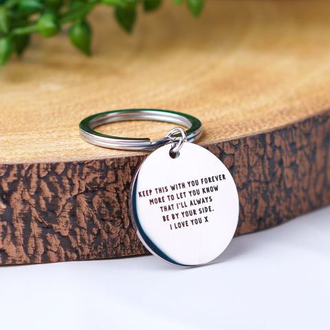 Oakdene Designs Keyrings Personalised Always With You Keyring