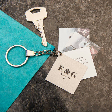 Oakdene Designs Keyrings Personalised Couples Photo Book Keyring