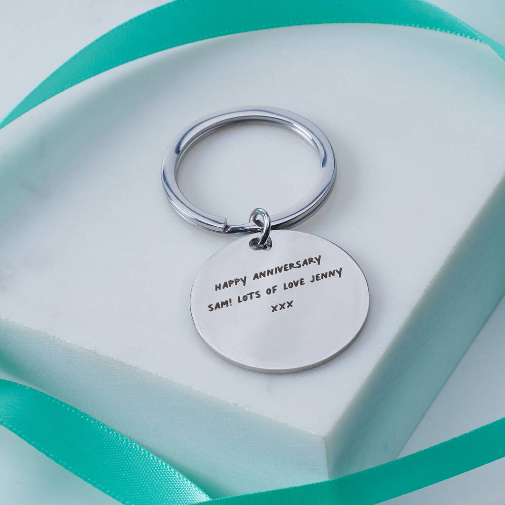 Oakdene Designs Keyrings Personalised I Love You More Than Metal Keyring