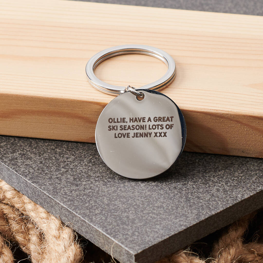 Oakdene Designs Keyrings Personalised 'The Mountains Are Calling' Metal Keyring