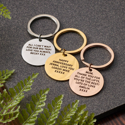 Oakdene Designs Keyrings Personalised 'The Mountains Are Calling' Metal Keyring