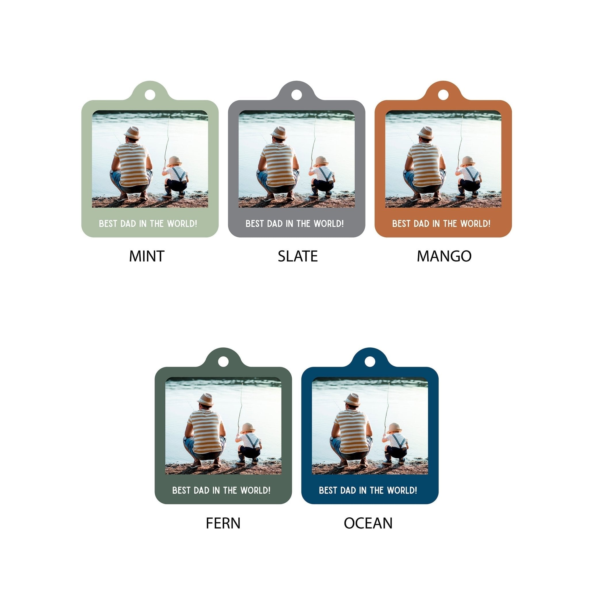 Oakdene Designs Keyrings Personalised Wooden Photo Keyring