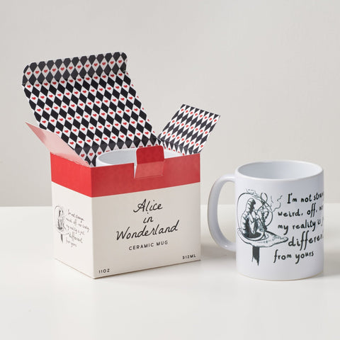 Oakdene Designs Mugs Alice In Wonderland 'I'm Not Strange' Mug