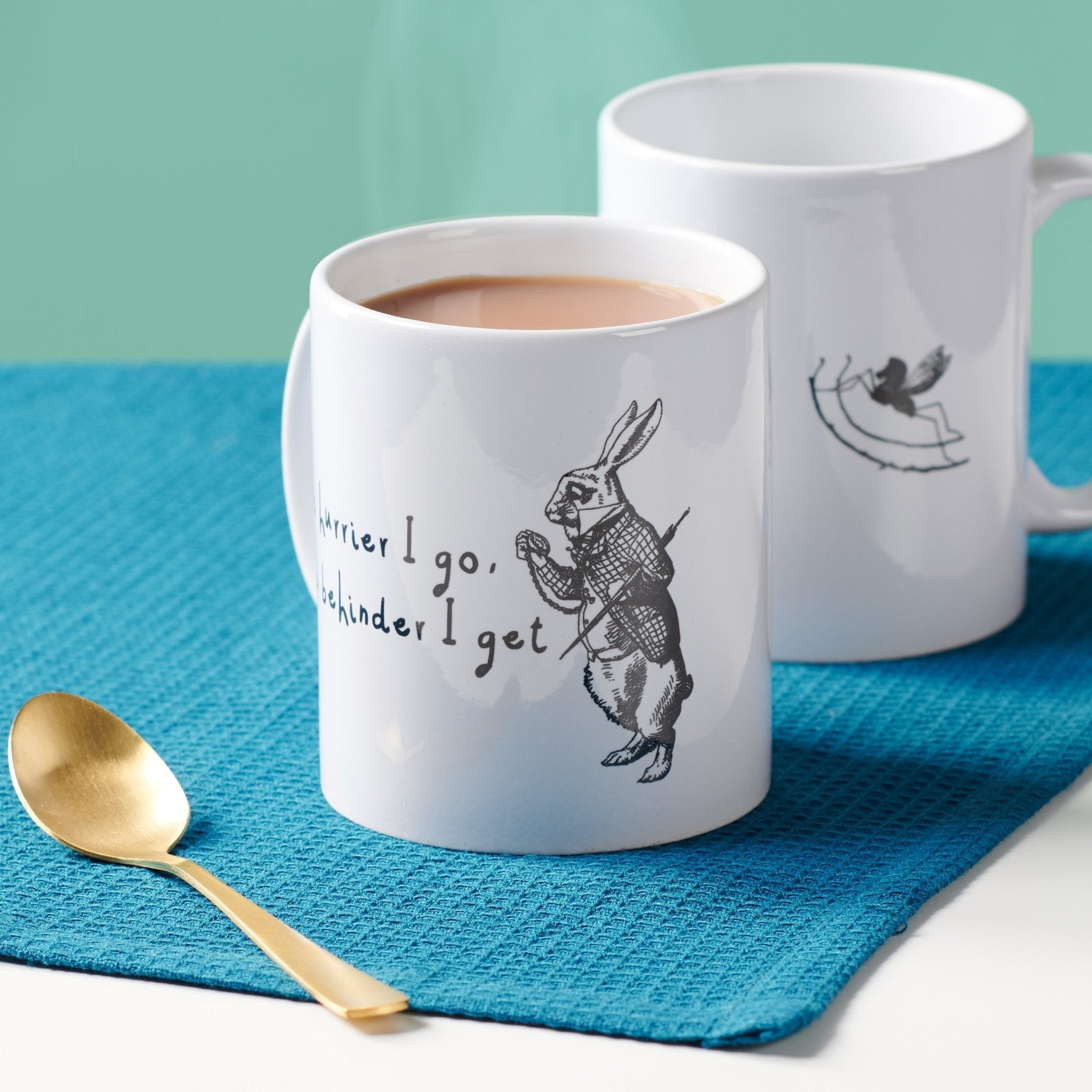 Oakdene Designs Mugs Alice In Wonderland 'The Hurrier I Go' Mug